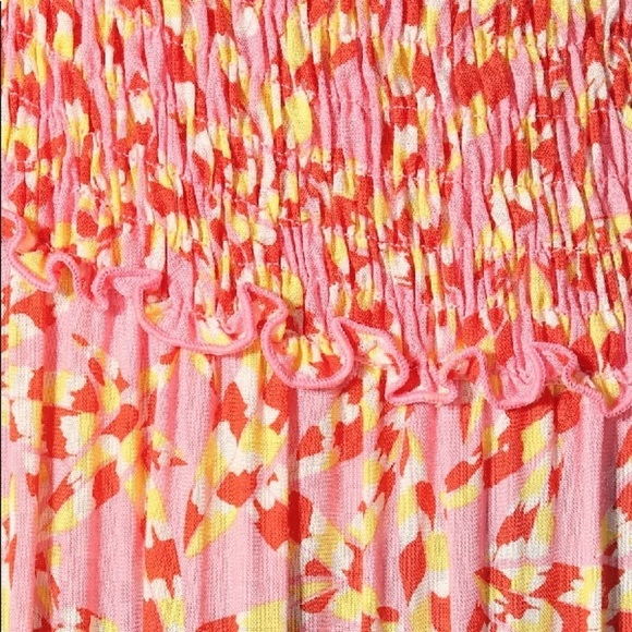 Poupette St Barth Soledad Off Shoulder Dress in Pink Papilon - Picture 6 of 6